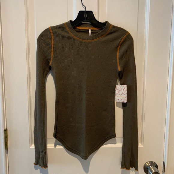 🌟NWT🌟Free People Zip It Cuff Thermal Top - Picture 8 of 15
